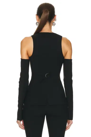 BLUMARINE Long Sleeve Gilet | Thumbnail 4 BLUMARINE Long Sleeve Gilet | Thumbnail 4