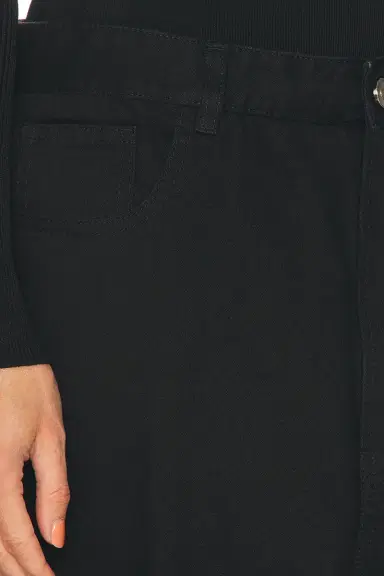 ALAÏA Knit Band Waist Straight Leg Jeans | Thumbnail 6 ALAÏA Knit Band Waist Straight Leg Jeans | Thumbnail 6