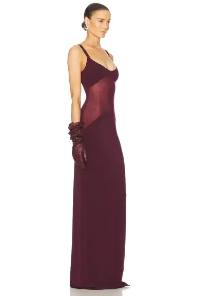 Helsa Sheer Knit Curve Maxi Dress | Thumbnail 2 Helsa Sheer Knit Curve Maxi Dress | Thumbnail 2