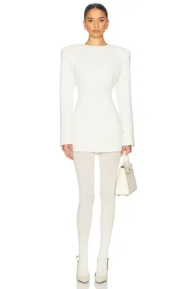 Helsa The Heavy Crepe Suit Dress | Thumbnail 6 Helsa The Heavy Crepe Suit Dress | Thumbnail 6