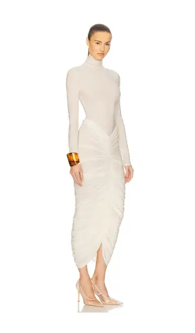 Helsa The Super Sheer Ruched Dress | Thumbnail 2 Helsa The Super Sheer Ruched Dress | Thumbnail 2