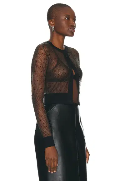 Alaïa Sheer Cardigan | Thumbnail 2 Alaïa Sheer Cardigan | Thumbnail 2