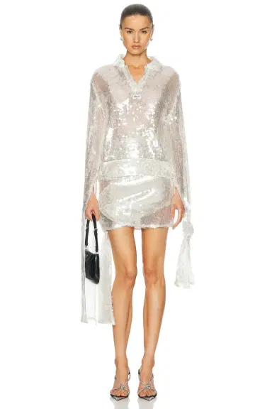 Coperni Knotted Sequin Skirt | Thumbnail 5 Coperni Knotted Sequin Skirt | Thumbnail 5