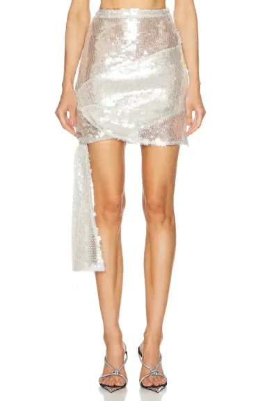 Coperni Knotted Sequin Skirt | Thumbnail 1 Coperni Knotted Sequin Skirt | Thumbnail 1