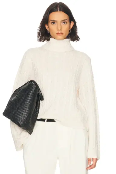 Jenni Kayne Cable Nell Turtleneck Sweater | Thumbnail 1 Jenni Kayne Cable Nell Turtleneck Sweater | Thumbnail 1