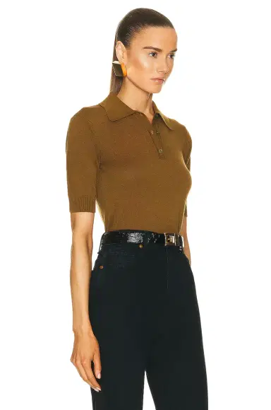 Saint Laurent Short Sleeve Polo Shirt | Thumbnail 2 Saint Laurent Short Sleeve Polo Shirt | Thumbnail 2