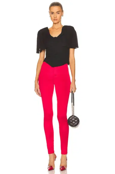 Saint Laurent Short Sleeve Top | Thumbnail 4 Saint Laurent Short Sleeve Top | Thumbnail 4