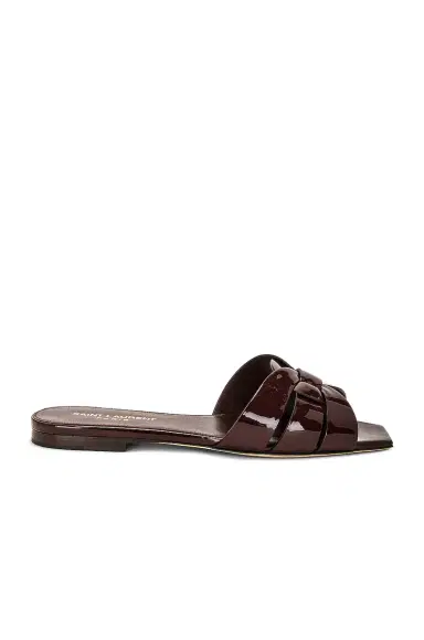 Saint Laurent Tribute Flat Sandal | Thumbnail 1 Saint Laurent Tribute Flat Sandal | Thumbnail 1