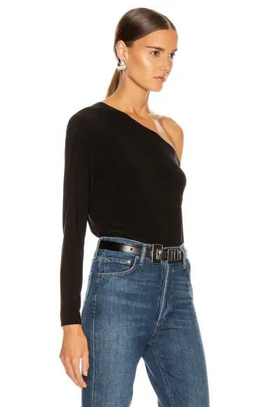 Norma Kamali x Lifestyle Long Sleeve Drop Shoulder Top | Thumbnail 2 Norma Kamali x Lifestyle Long Sleeve Drop Shoulder Top | Thumbnail 2