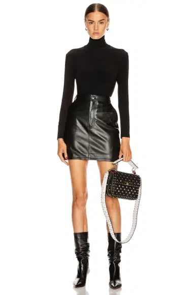 Norma Kamali Long Sleeve Turtleneck Bodysuit | Thumbnail 5 Norma Kamali Long Sleeve Turtleneck Bodysuit | Thumbnail 5