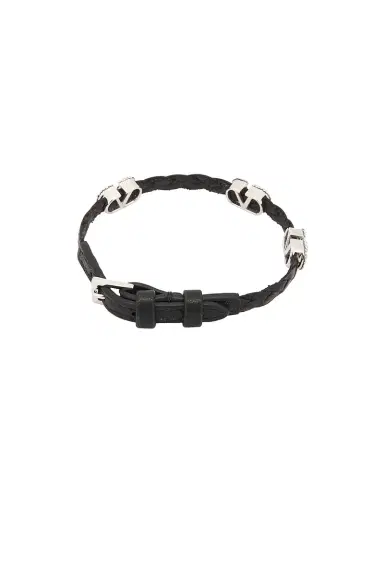 Valentino Garavani V Logo Signature Leather Bracelet | Thumbnail 3 Valentino Garavani V Logo Signature Leather Bracelet | Thumbnail 3