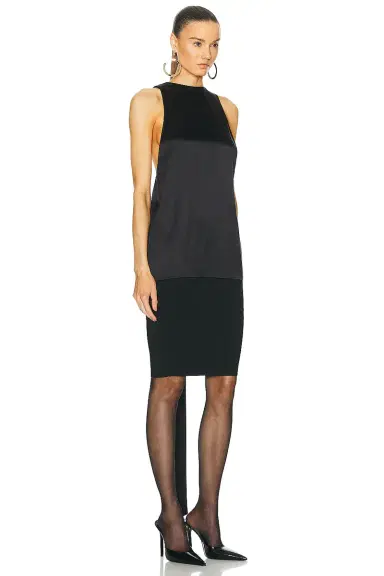 Saint Laurent Satin Drape Tank Top | Thumbnail 3 Saint Laurent Satin Drape Tank Top | Thumbnail 3