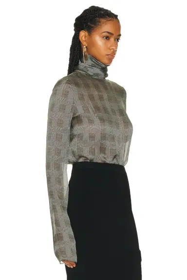 Saint Laurent Sheer Blouse | Thumbnail 2 Saint Laurent Sheer Blouse | Thumbnail 2