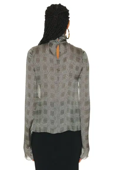 Saint Laurent Sheer Blouse | Thumbnail 3 Saint Laurent Sheer Blouse | Thumbnail 3