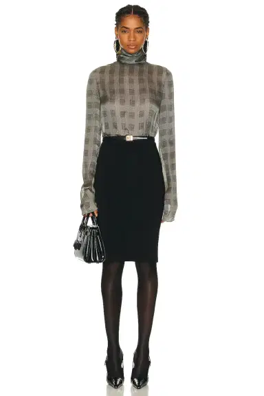 Saint Laurent Sheer Blouse | Thumbnail 4 Saint Laurent Sheer Blouse | Thumbnail 4