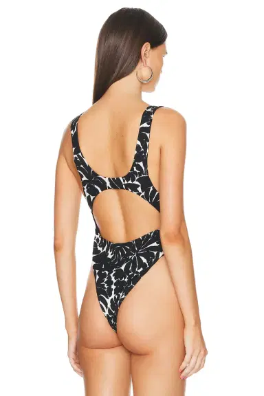 Saint Laurent Palm Print Bodysuit | Thumbnail 4 Saint Laurent Palm Print Bodysuit | Thumbnail 4
