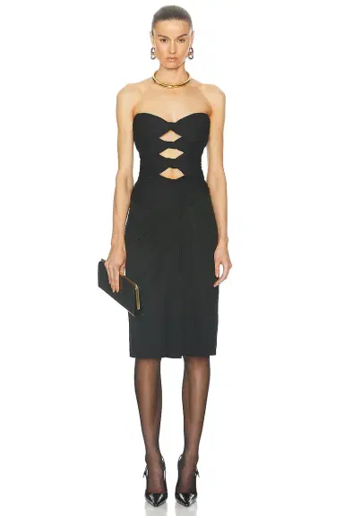 Saint Laurent Jersey Bandeau Top | Thumbnail 4 Saint Laurent Jersey Bandeau Top | Thumbnail 4