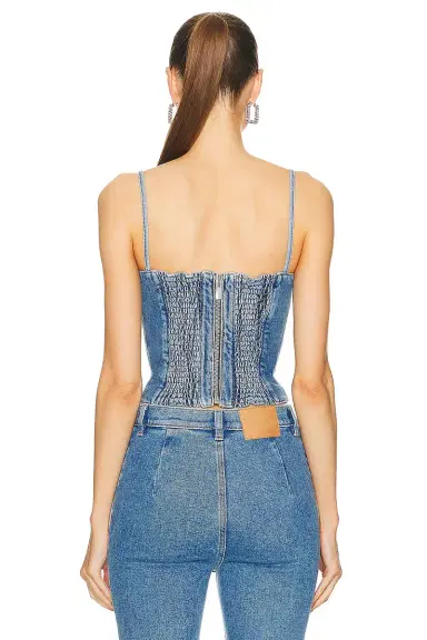 Magda Butrym Denim Tank Top | Thumbnail 3 Magda Butrym Denim Tank Top | Thumbnail 3