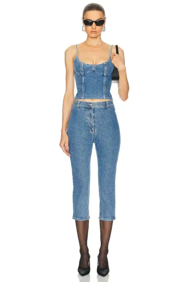 Magda Butrym Denim Tank Top | Thumbnail 4 Magda Butrym Denim Tank Top | Thumbnail 4