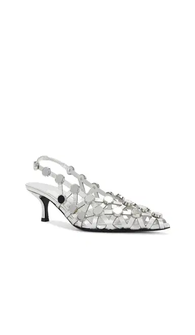 The Attico Grid 50mm Slingback | Thumbnail 2 The Attico Grid 50mm Slingback | Thumbnail 2