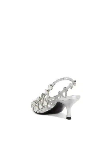 The Attico Grid 50mm Slingback | Thumbnail 5 The Attico Grid 50mm Slingback | Thumbnail 5