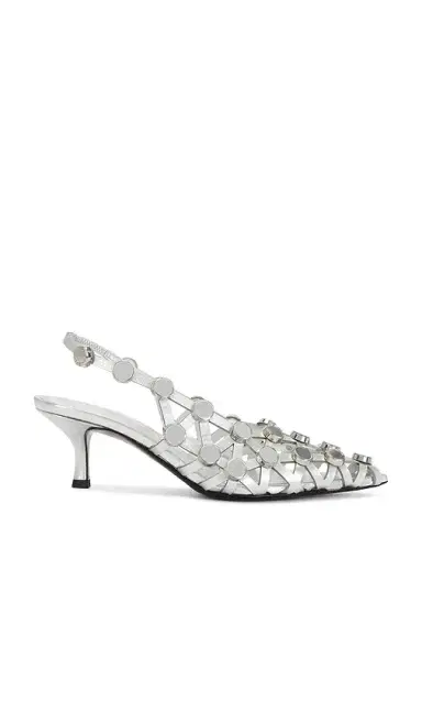 The Attico Grid 50mm Slingback | Thumbnail 1 The Attico Grid 50mm Slingback | Thumbnail 1