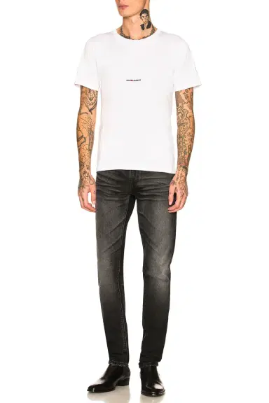 Saint Laurent Logo Tee | Thumbnail 4 Saint Laurent Logo Tee | Thumbnail 4