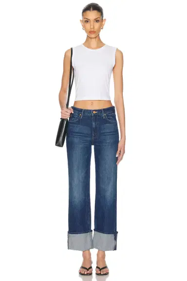 MOTHER The Checkerboard Duster Flood Cuff Jeans | Thumbnail 5 MOTHER The Checkerboard Duster Flood Cuff Jeans | Thumbnail 5
