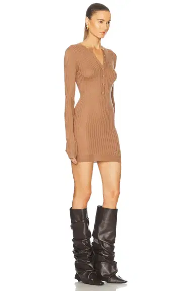 The Attico Long Sleeve Mini Dress | Thumbnail 2 The Attico Long Sleeve Mini Dress | Thumbnail 2