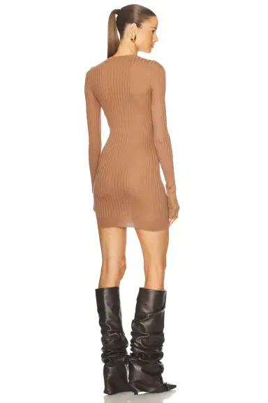 The Attico Long Sleeve Mini Dress | Thumbnail 3 The Attico Long Sleeve Mini Dress | Thumbnail 3