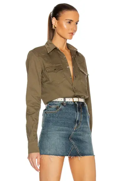 Saint Laurent Classic Western Shirt | Thumbnail 2 Saint Laurent Classic Western Shirt | Thumbnail 2