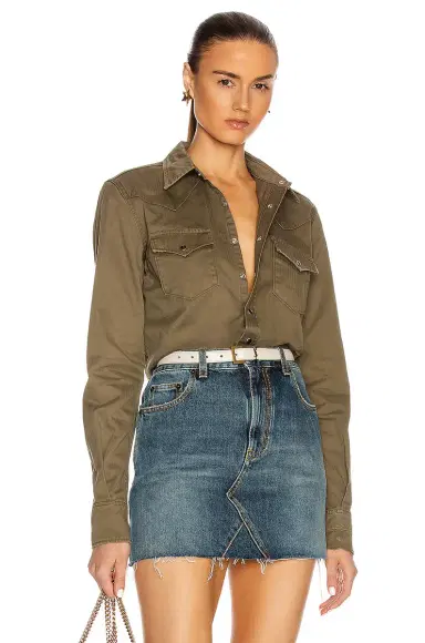 Saint Laurent Classic Western Shirt | Thumbnail 1 Saint Laurent Classic Western Shirt | Thumbnail 1