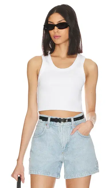 AGOLDE Cropped Poppy Tank | Thumbnail 1 AGOLDE Cropped Poppy Tank | Thumbnail 1