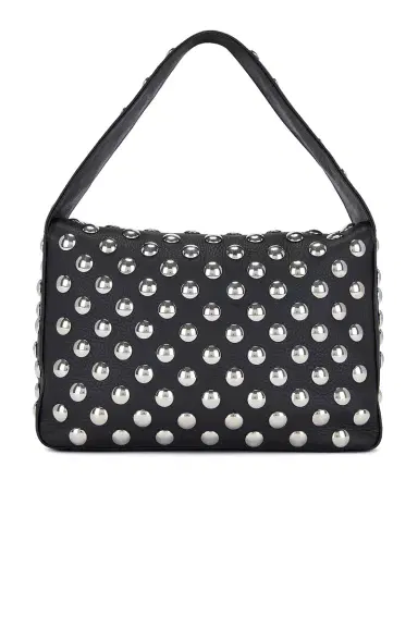 Khaite Elena Silver Studs Shoulder Bag | Thumbnail 3 Khaite Elena Silver Studs Shoulder Bag | Thumbnail 3