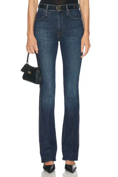 MOTHER The Mid Rise Smokin' Double Heel Jeans | Thumbnail 1 MOTHER The Mid Rise Smokin' Double Heel Jeans | Thumbnail 1