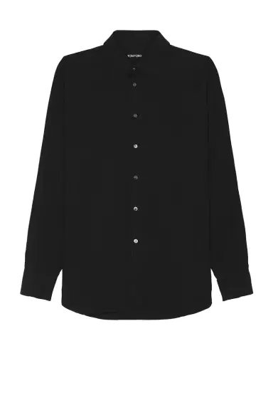 TOM FORD Fluid Silk Parachute Fluid Fit Shirt | Thumbnail 1 TOM FORD Fluid Silk Parachute Fluid Fit Shirt | Thumbnail 1