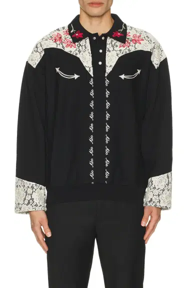 Advisory Board Crystals Western Shirt Style Collared Crew | Thumbnail 1 Advisory Board Crystals Western Shirt Style Collared Crew | Thumbnail 1