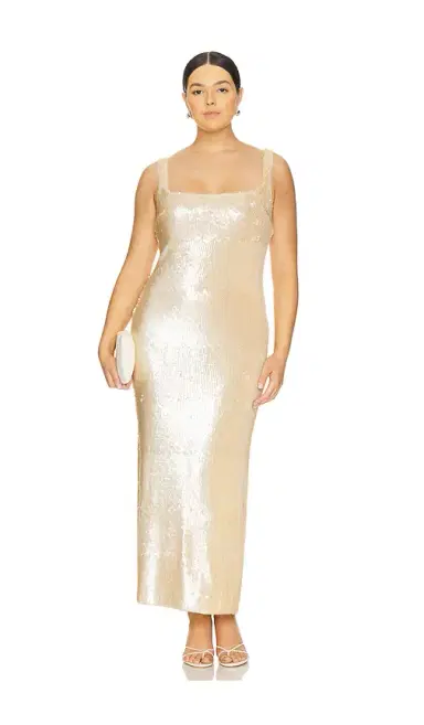 L'Academie Ceci Sequin Midi Dress | Thumbnail 2 L'Academie Ceci Sequin Midi Dress | Thumbnail 2