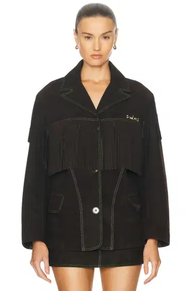 SIEDRÉS For FWRD Suede Fringe Jacket | Thumbnail 2 SIEDRÉS For FWRD Suede Fringe Jacket | Thumbnail 2
