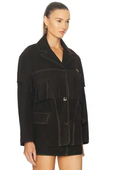 SIEDRÉS For FWRD Suede Fringe Jacket | Thumbnail 3 SIEDRÉS For FWRD Suede Fringe Jacket | Thumbnail 3
