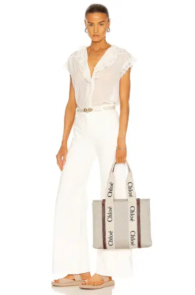 Chloé Medium Woody Tote Bag | Thumbnail 2 Chloé Medium Woody Tote Bag | Thumbnail 2