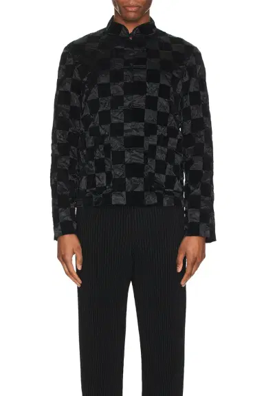 COMME des GARCONS BLACK Checkered Flock Jacket | Thumbnail 3 COMME des GARCONS BLACK Checkered Flock Jacket | Thumbnail 3