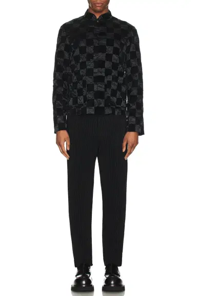 COMME des GARCONS BLACK Checkered Flock Jacket | Thumbnail 4 COMME des GARCONS BLACK Checkered Flock Jacket | Thumbnail 4