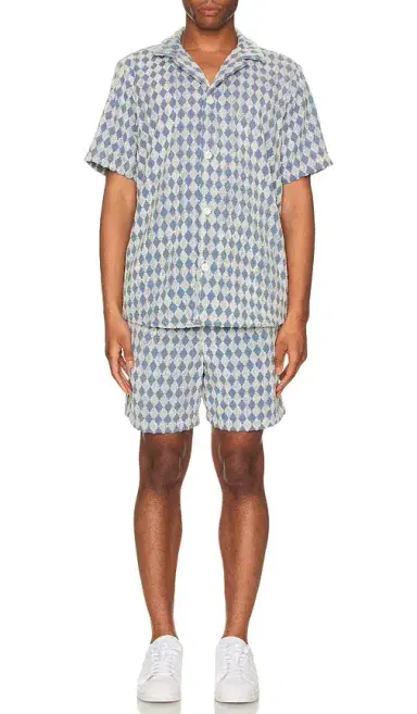 OAS Navy Diamond Terry Shorts | Thumbnail 4 OAS Navy Diamond Terry Shorts | Thumbnail 4