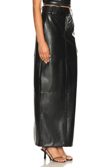 Helsa Waterbased Faux Leather Midi Skirt | Thumbnail 2 Helsa Waterbased Faux Leather Midi Skirt | Thumbnail 2