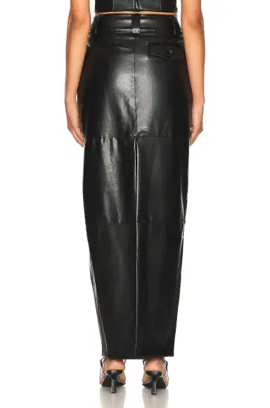 Helsa Waterbased Faux Leather Midi Skirt | Thumbnail 3 Helsa Waterbased Faux Leather Midi Skirt | Thumbnail 3