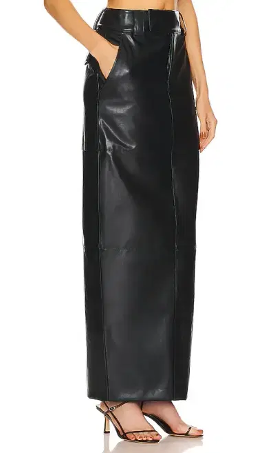 Helsa Waterbased Faux Leather Midi Skirt | Thumbnail 6 Helsa Waterbased Faux Leather Midi Skirt | Thumbnail 6
