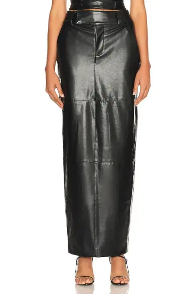 Helsa Waterbased Faux Leather Midi Skirt | Thumbnail 1 Helsa Waterbased Faux Leather Midi Skirt | Thumbnail 1