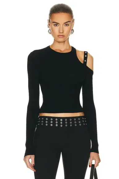 BLUMARINE Long Sleeve Sweater | Thumbnail 1 BLUMARINE Long Sleeve Sweater | Thumbnail 1