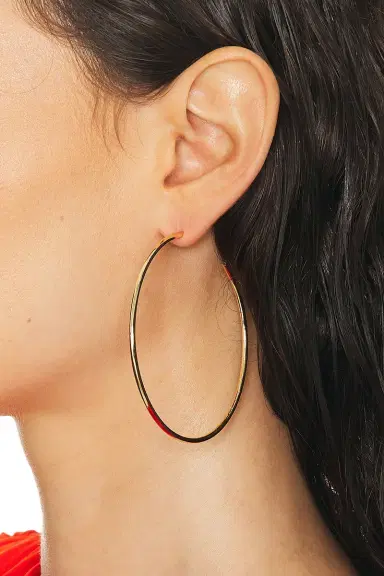 Jennifer Fisher Thread Hoop Earrings | Thumbnail 2 Jennifer Fisher Thread Hoop Earrings | Thumbnail 2
